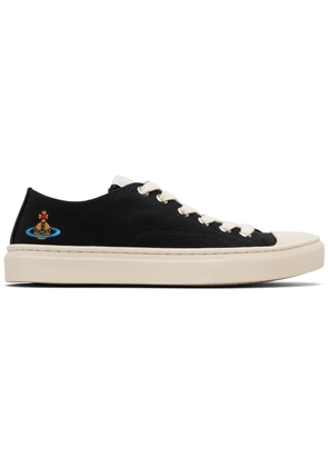 Vivienne Westwood Black Low Top Plimsoll Sneakers