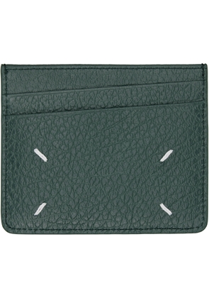 Maison Margiela Green Four Stitches Card Holder
