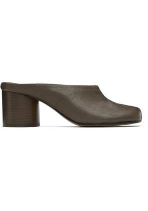 Maison Margiela Brown Tabi Décolleté Mule Heels