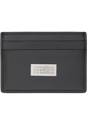 MM6 Maison Margiela Black Numeric Leather Card Holder