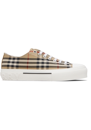 Burberry Beige Check Sneakers