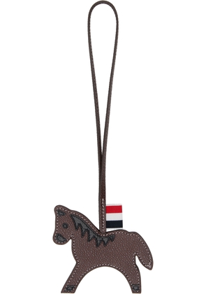 Thom Browne Brown Horse Bag Charm