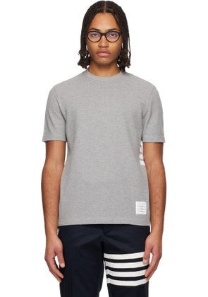 Thom Browne Gray Classic Pique 4-Bar T-shirt