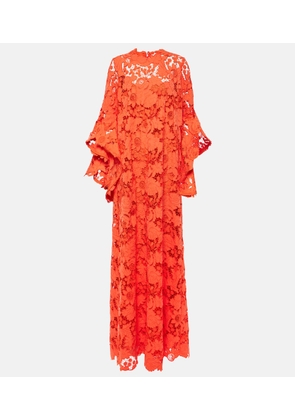 Oscar de la Renta Floral lace kaftan