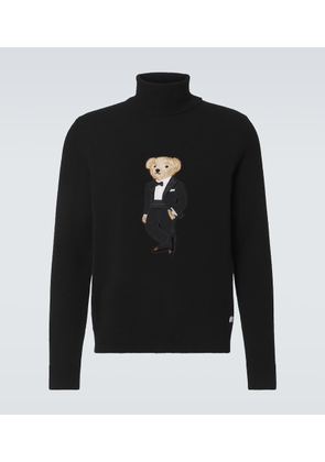 Ralph Lauren Purple Label Polo Bear cashmere turtleneck sweater