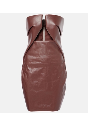 Rick Owens Prong coated denim minidress