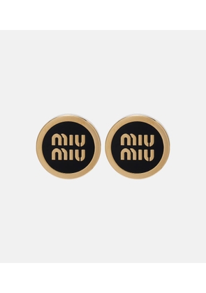 Miu Miu Logo stud earrings
