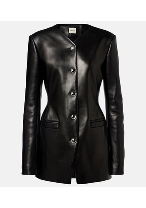 Khaite Naran leather jacket