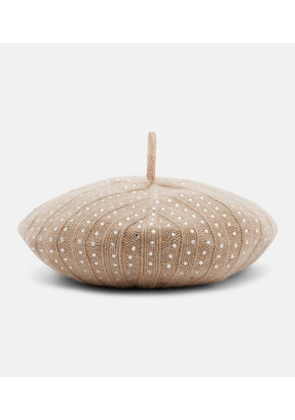 Max Mara Svelto embellished cashmere beret
