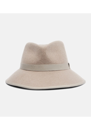 Max Mara Mxalocusta wool felt fedora hat