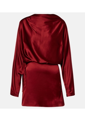 Staud Phoebe silk-blend satin minidress