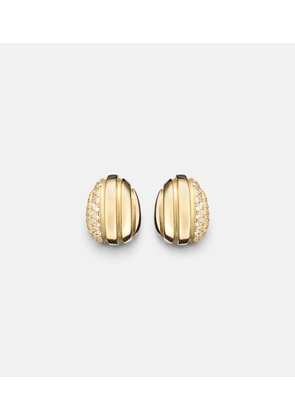 Pamela Zamore Eos 18kt gold earrings with diamonds