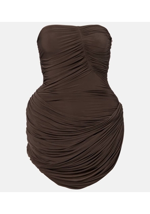 Magda Butrym Ruched jersey minidress