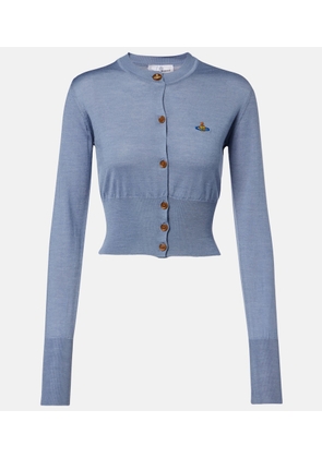 Vivienne Westwood Bea cropped wool and silk cardigan