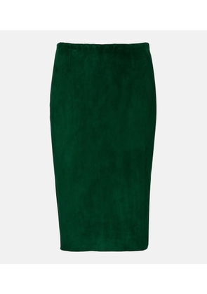 Stouls Gilda suede pencil skirt