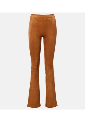 Stouls JP Long suede flared pants