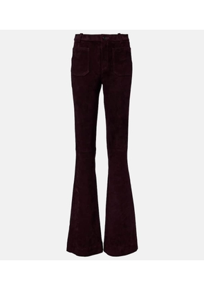 Stouls Laurent suede flared pants
