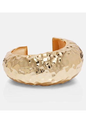 Self-Portrait Gold-plated cuff bracelet