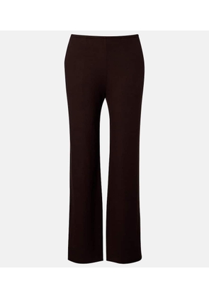 Leset Lauren jersey wide-leg pants