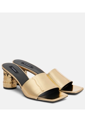 Givenchy Tape 65 mirrored leather mules