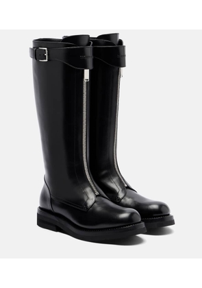 McQueen Countryside leather knee-high boots