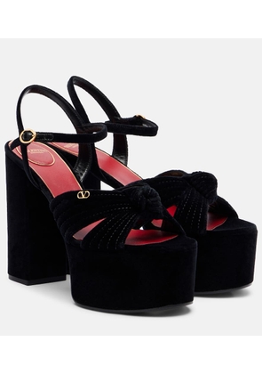 Valentino Garavani Crasher 125 velvet platform sandals