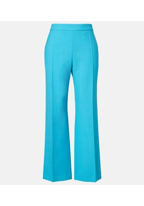 Chloe Cropped virgin wool crepe straight pants