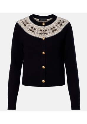 Nili Lotan Josefa Fair Isle cashmere cardigan