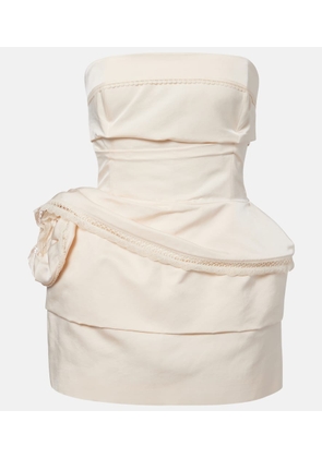 Magda Butrym Cotton and silk corset dress