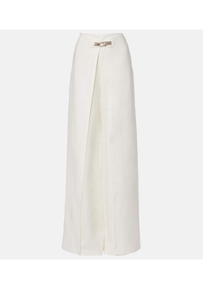 Ralph Lauren Collection Imann pleated linen wide-leg pants