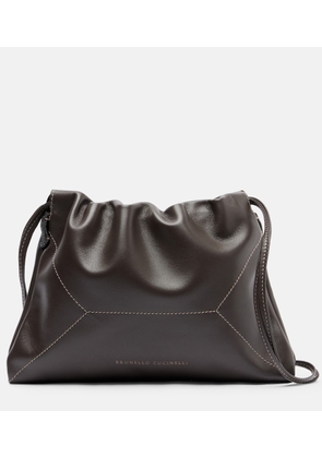 Brunello Cucinelli Mini leather crossbody bag
