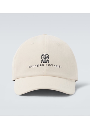Brunello Cucinelli Logo cotton gabardine baseball cap