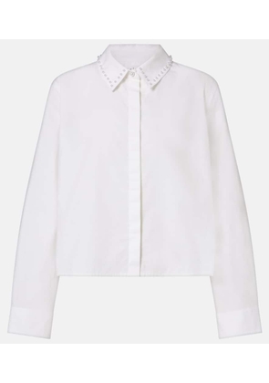 Velvet Jocelyn beaded cotton poplin shirt