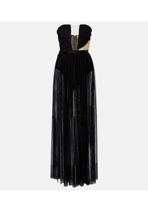 Nensi Dojaka Semi-sheer gown