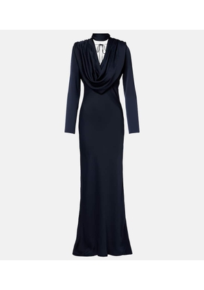 Rotate Scarf-detail draped gown