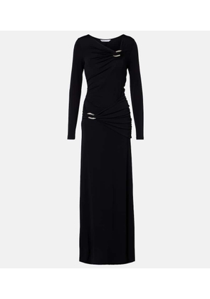 Veronica Beard Viela gathered jersey maxi dress