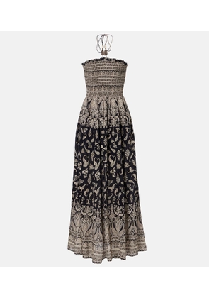Veronica Beard Ayanna paisley shirred maxi dress
