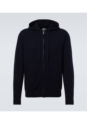 Allude Zip-up wool and cashmere hoodie
