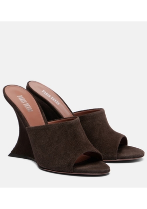 Paris Texas Nina 105 suede mules