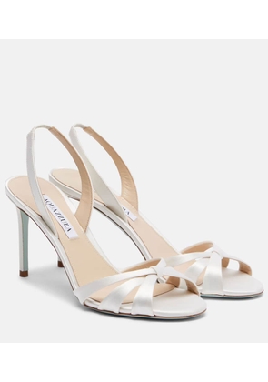 Aquazzura Tati 85 satin slingback sandals