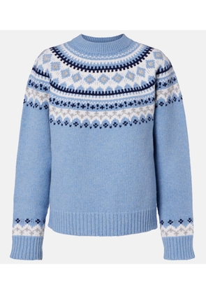 Miu Miu Fair Isle virgin wool jacquard sweater