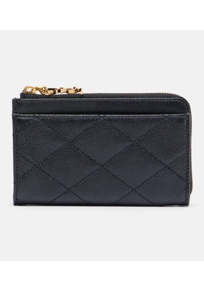 Saint Laurent Cassandre Bijou quilted leather card case