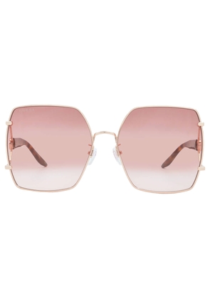 Gucci Red Gradient Butterfly Ladies Sunglasses GG1564SA 004 61