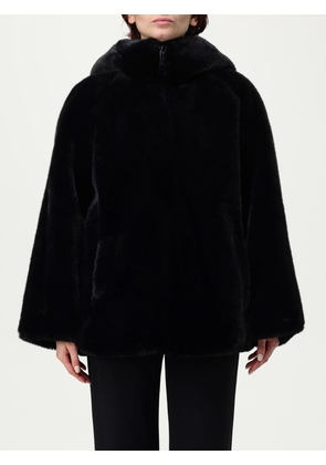 Fur Coat EMPORIO ARMANI Woman color Black