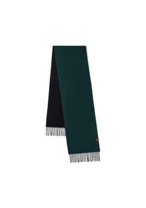 Mulberry Women's Reversible Cashmere Bi-Colour Scarf Mulberry Green-Black