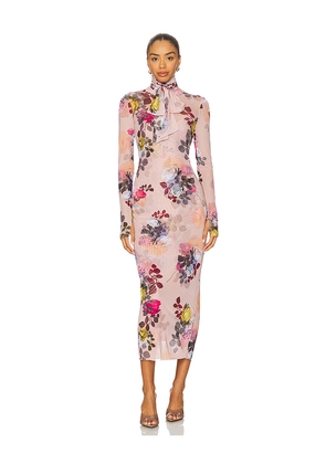 AFRM Bryony Midi Dress in Pink. Size 2X. Also in 1X, L, M, S, XS.