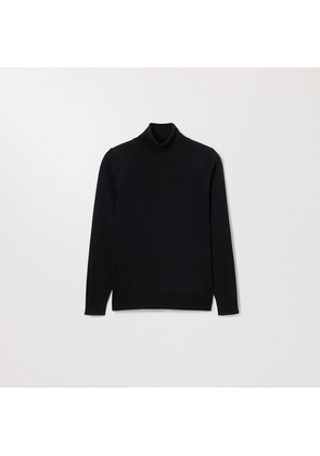 The Merino Turtleneck Black