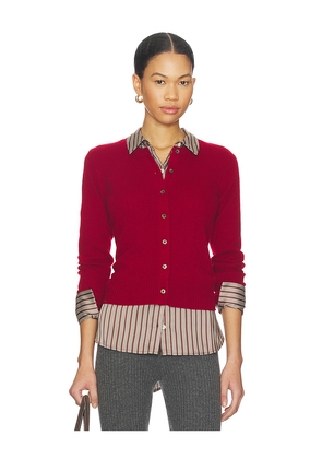 Guest In Residence Jane Cardigan in Red. Size L. Also in M, S, XL, XS.