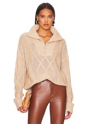 SNDYS Jax Knit Sweater in Beige. Size XL. Also in M, S, XXL.