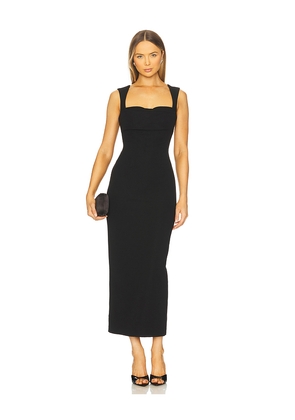 Runaway The Label Kody Midi Dress in Black. Size L. Also in M, S, XL, XS.